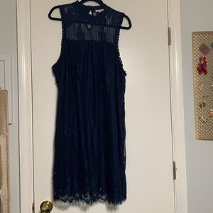 Navy Lace Dress